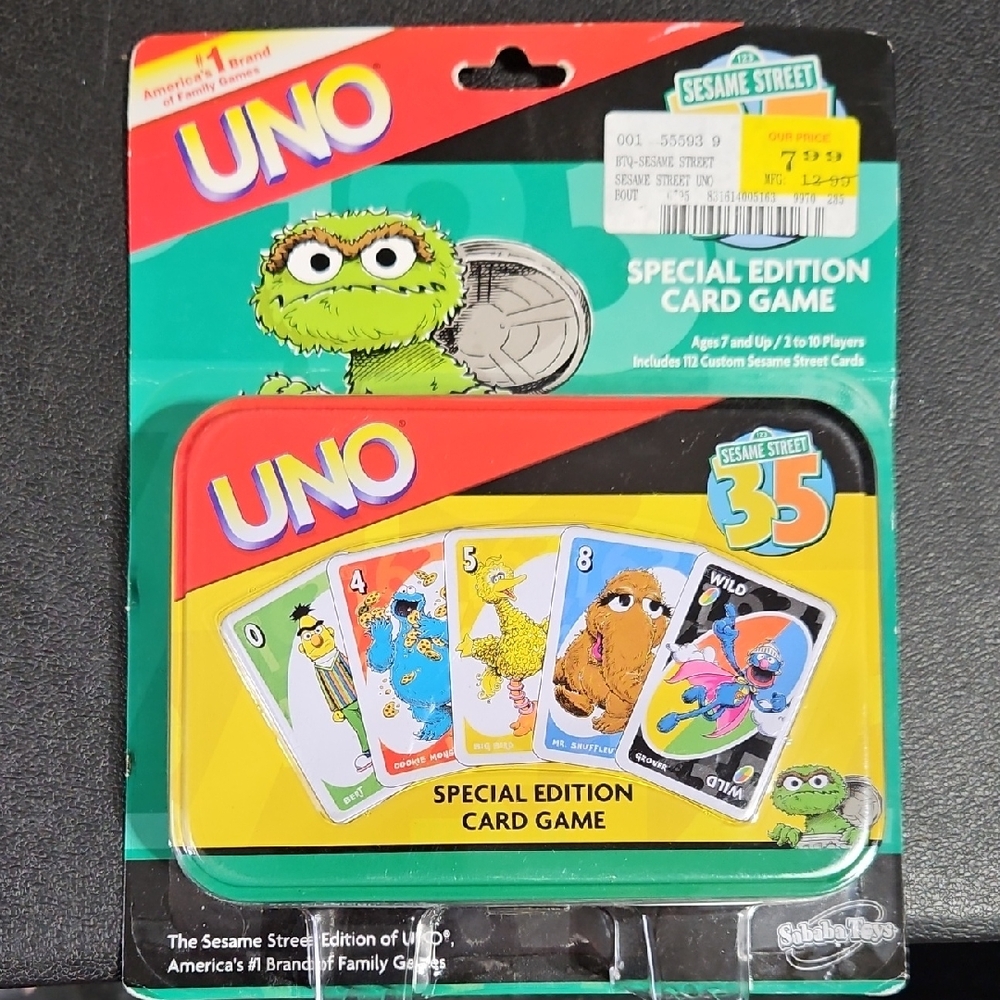 Sesame Street Uno 35th Anniversay Collector's Edition